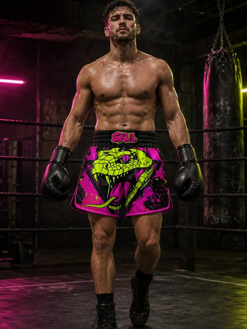 Viper boxing shorts by Phantom Republic — view 1 of 3